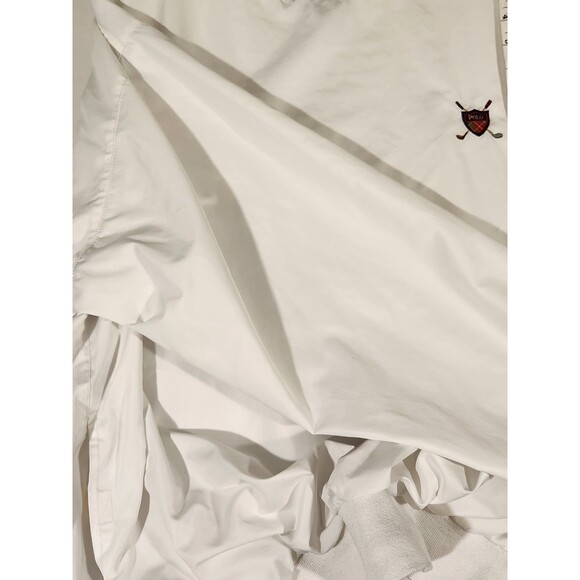 Polo Golf Ralph Lauren Men's Golf White Pullover Jacket Size Large - Picture 10 of 11